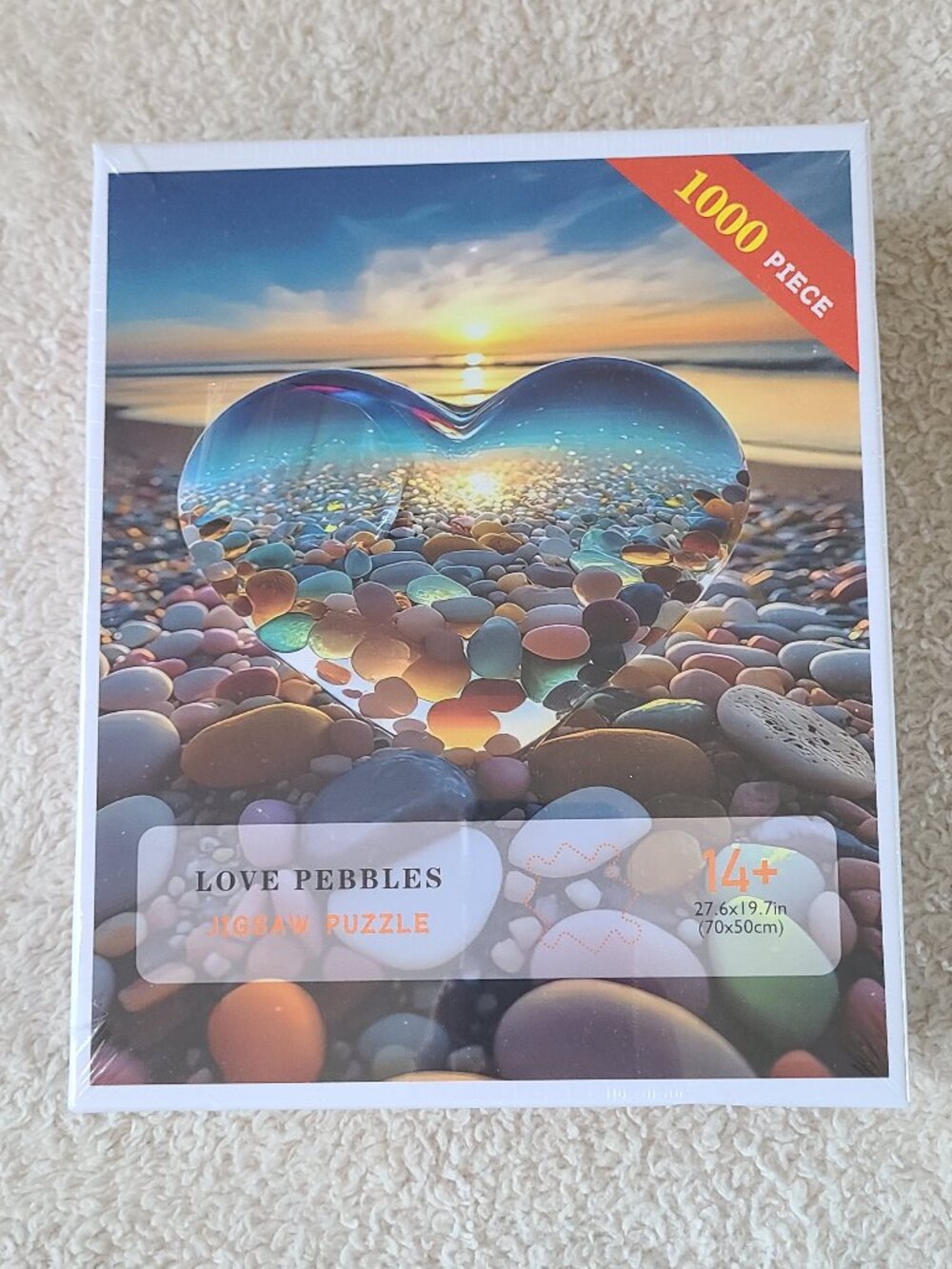 Love Pebbles 1000 Piece Jigsaw Puzzle